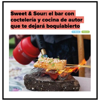 Cocktails and food at the Chilean bar Sweet & Sour