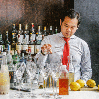 Bartender Kyungmoon Kim shares his creations with Soju