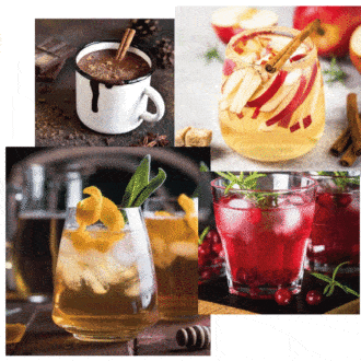 New Year’s Eve cocktail with or without alcohol