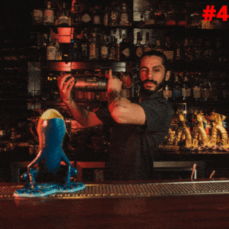 Valentine’s Day Cocktail Series: #4 Madrid’s Salmon Guru “Look Mom No Hands” cocktail