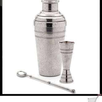 Coctelera cobbler y jigger de lujo para preparar bebidas