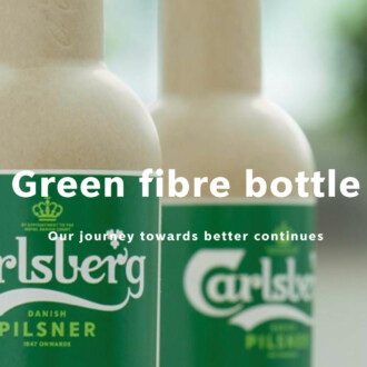 Cerveza Carlsberg prueba botella de fibra verde con 8000 prototipos