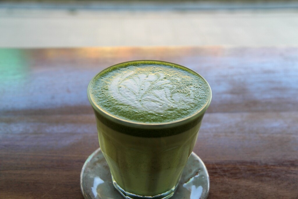 moringa latte drink