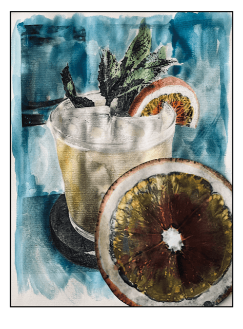 ginebra de naranja sanguina - gin à l'orange sanguine