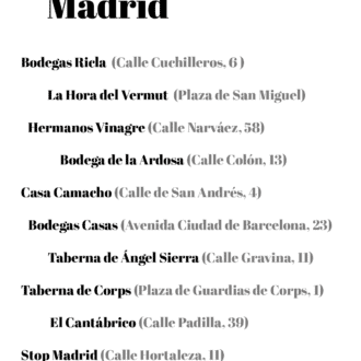 Best bars in Madrid to taste vermouth on tap: 10 addresses