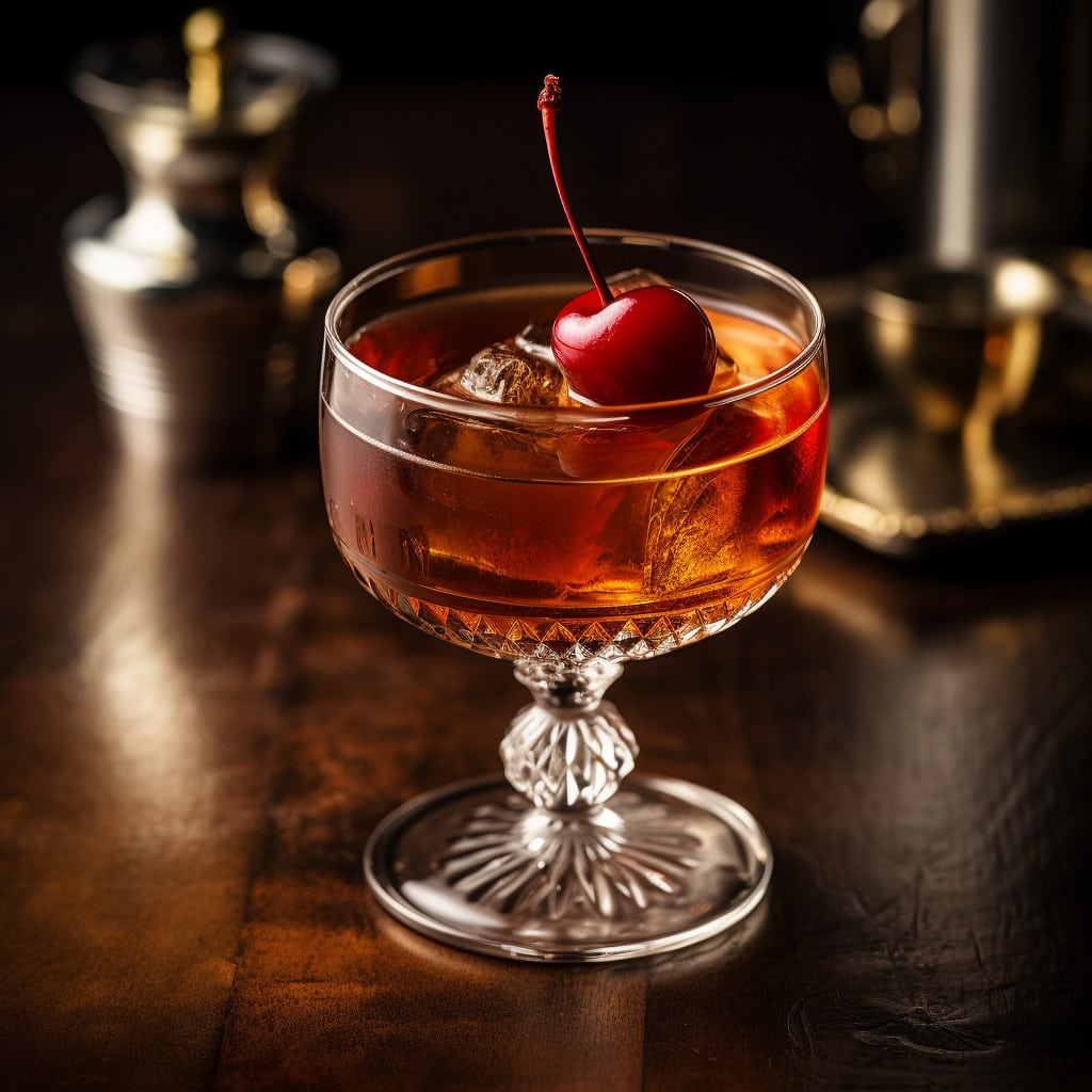 Manhattan Whisky Cocktail