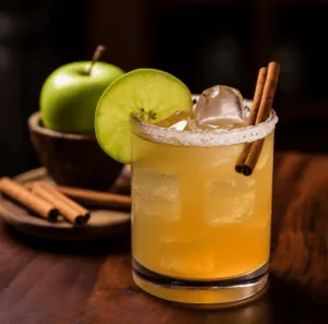 Apple Cider Bourbon Shrub Fizz