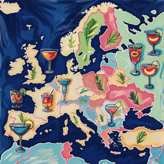 Recorrer Europa a través de los cócteles