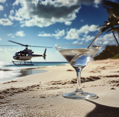 beach heli martini