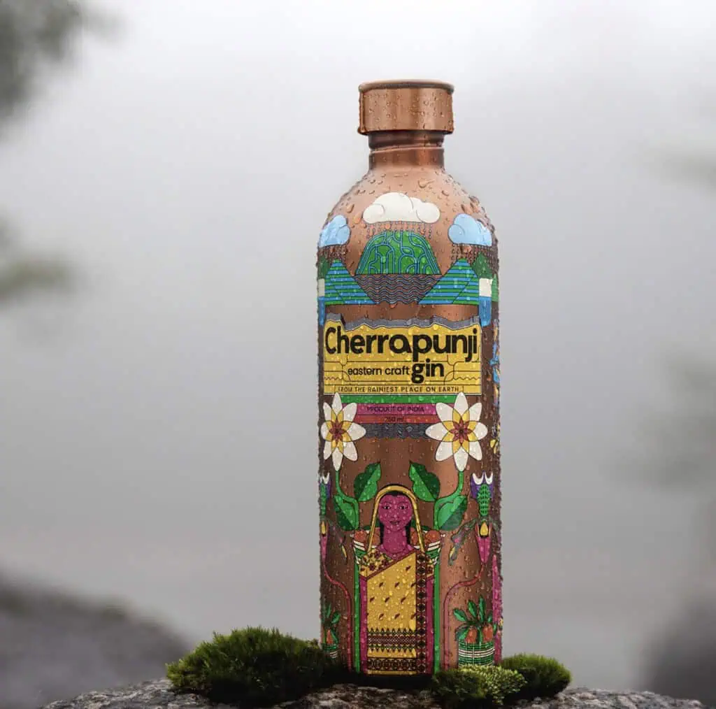 cherrapunji gin bottle
