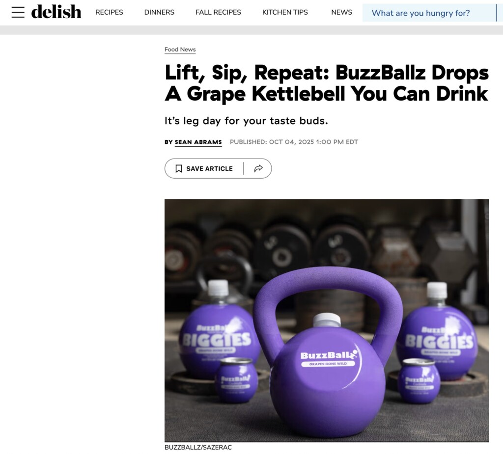 kettleball drink grape flavor by buzzballz