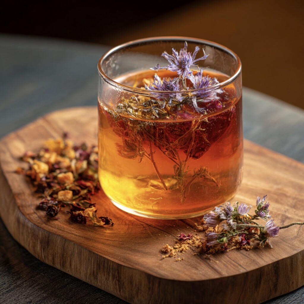 Cocktail à base de thé pour dry january ou janvier sec