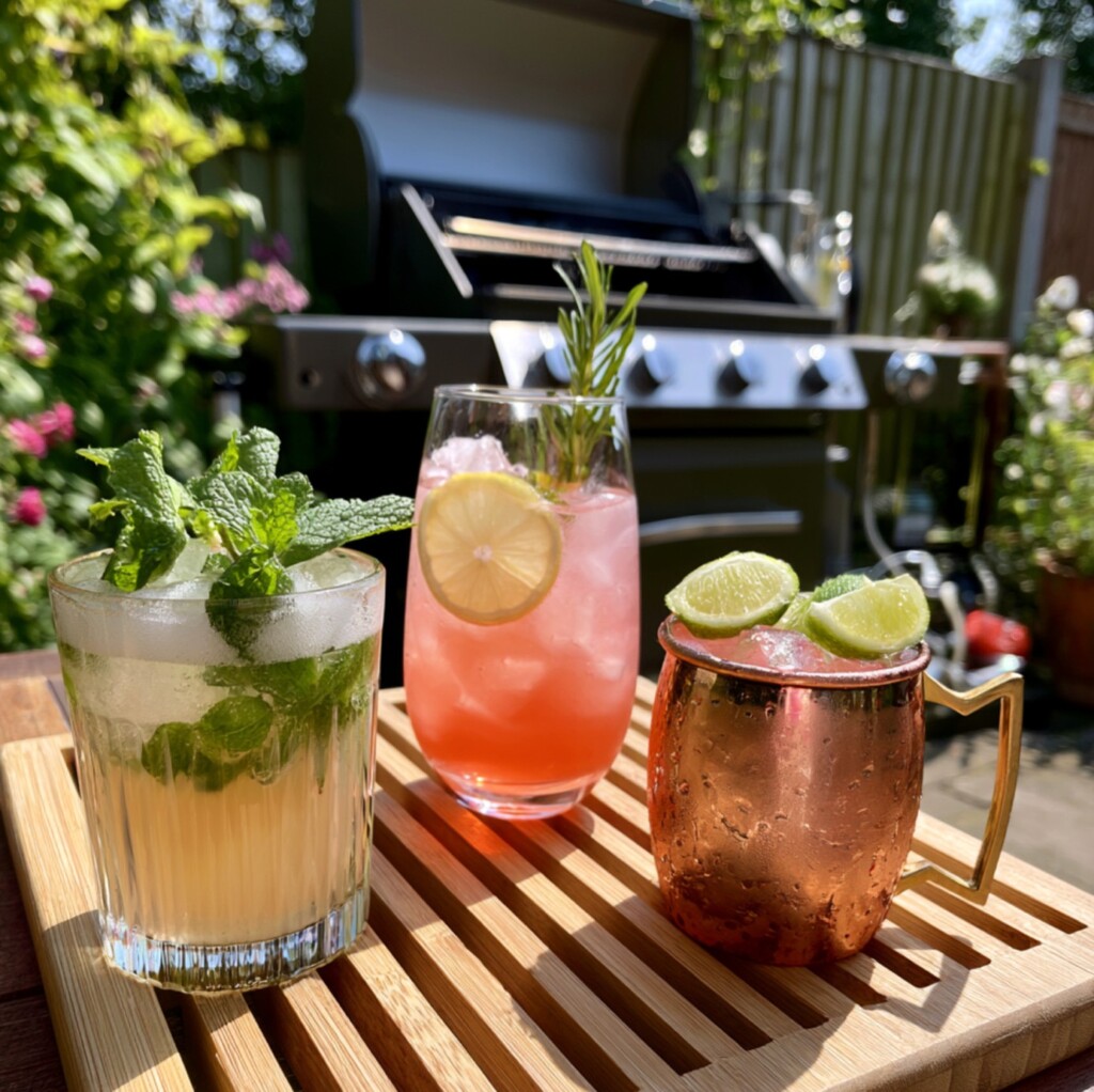 Homemade-Cocktails-BBQ-Hamburgers